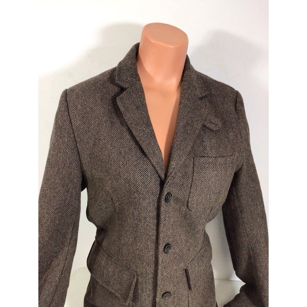 H&M Wool Blazer Preppy Academia Jacket Womens Small - Picture 4 of 8